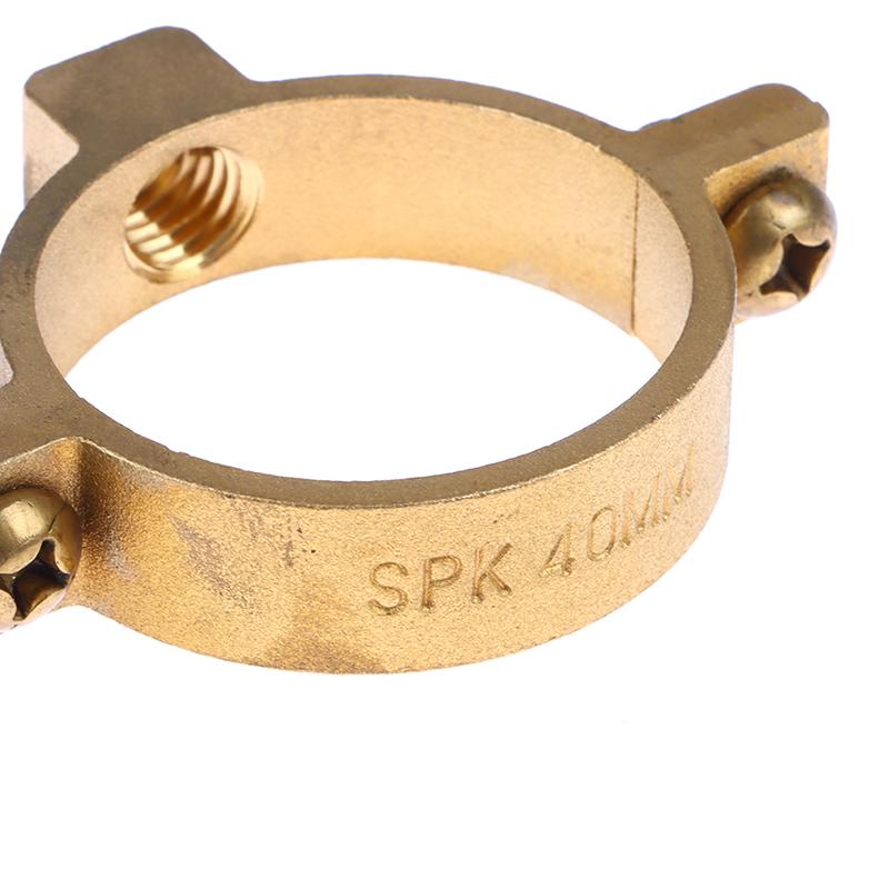Fit 15 22 28 35 40Mm Od Tube Brass M10 Pipe Clamp Bracket Support Hanger Fixed
