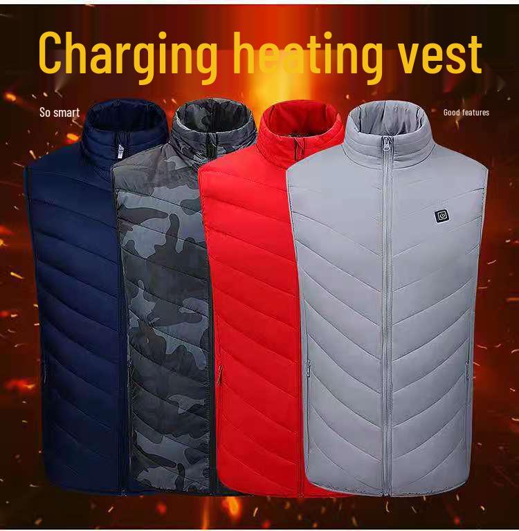 Men's USB-Charged Multi-Zone Intelligent Heating Vest - Constant Temperature