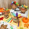 Yewfold Fall Thanksgiving Crafts, 12Pcs DIY Turkey Cutout Boxes Thanksgiving Personalized Gifts, Fall Turkey Arts Crafts for Classroom Party Favors