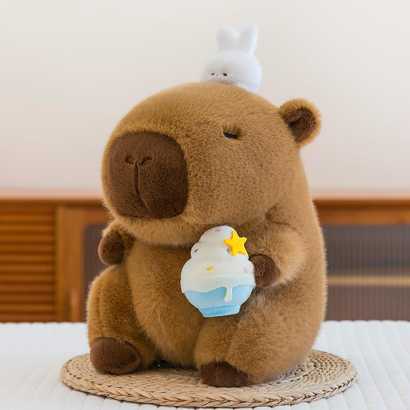 Capybara Cream Ice Coconut Juice Design Doll Animal Plush Toy Gift Birthday