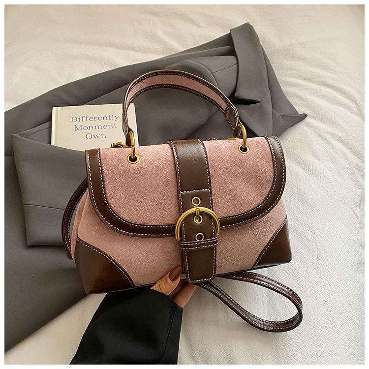 Vintage Ladies Handbags Patchwork Messenger Bag for Women shoulder bags PU Leather Luxury Square Bag small female totes