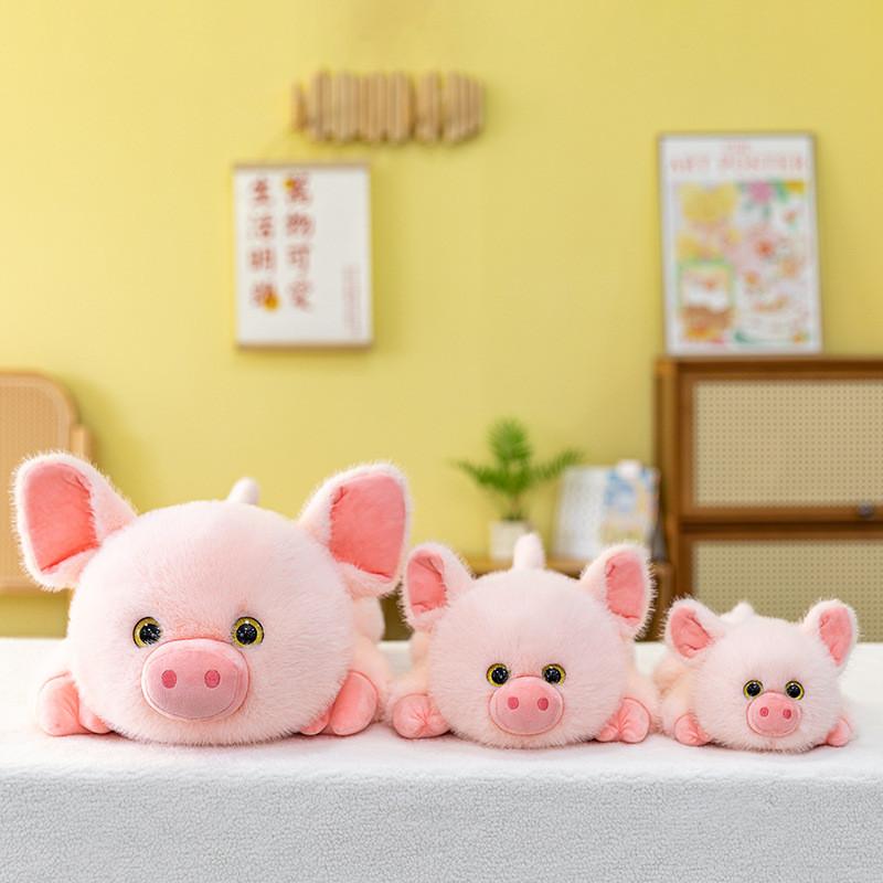 Plush Pig Sitting Toy With Soft Pp Cotton For Kids And Teens Playroom Decor