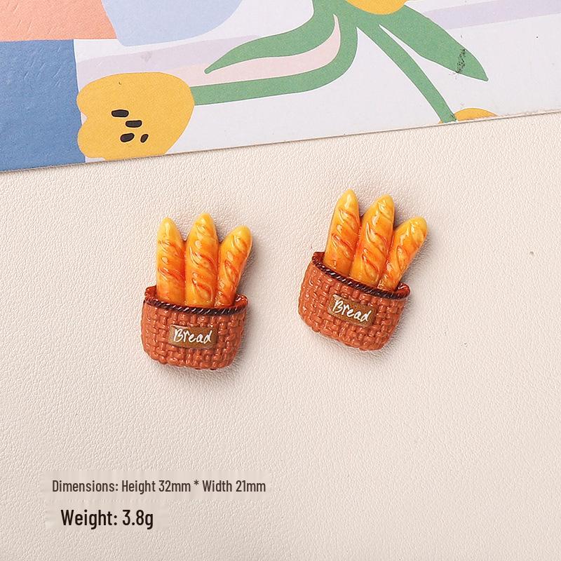 Cartoon DIY Resin Ornaments: Food Toys, Cream Glue, Hair Clips, Phone Cases, Shoe Buckles - 12 Styles