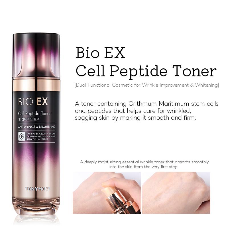 Tonymoly Set Special Bio EX Cell cu Peptide 3 Piese (Toner 130ml + Emulsie 130ml + Cremă 60ml)