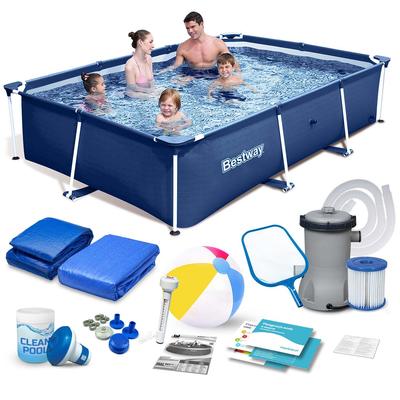 Πισίνα κήπου με σκελετό 259x170x61 εκ. σετ 15-σε-1 Bestway 56403N