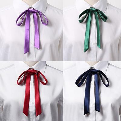 Vintage Satin Bow Tie Thin Ribbon Fashion Fancy Necktie