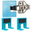 Magnetic Cabinet Door Hinge Spacer with Positioning Guide Portable Cabinet Door Panel Hinge Fixator for Home Garage Projects
