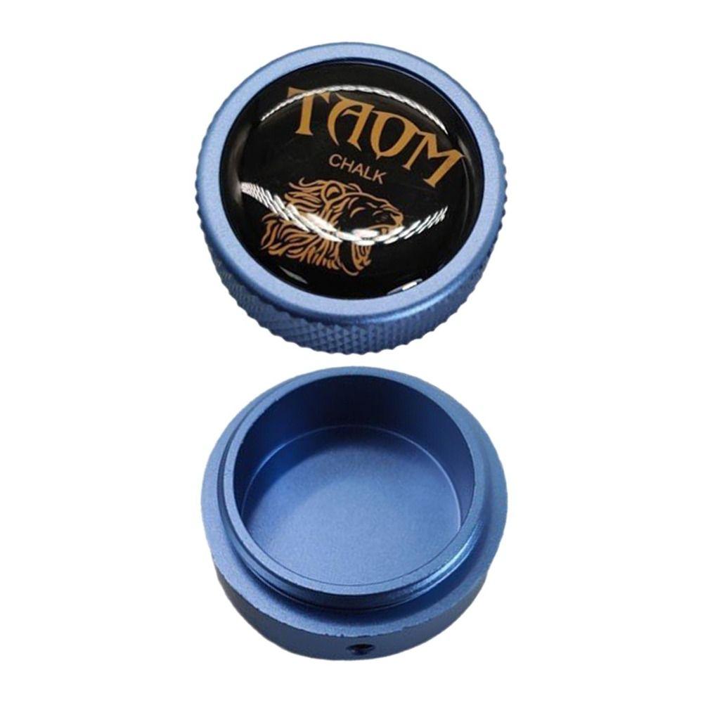 Aluminum Zinc Zinc Alloy Pool Chalk Holder Round Shaped Chalk Tip Case  Billiards Accessories