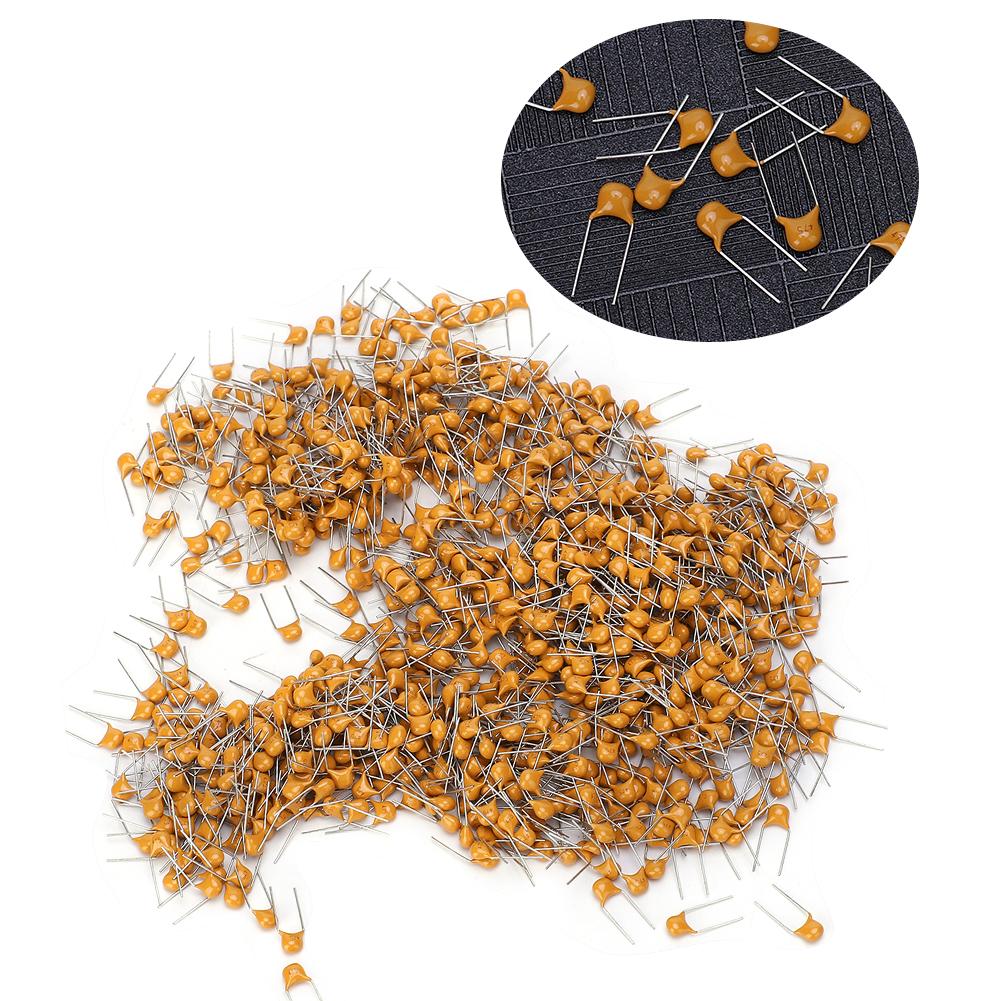 1000Pcs Ceramic Capacitor InLine Monolithic 4.7UF Pin Pitch 5.08MM DC50V Deviation 10%