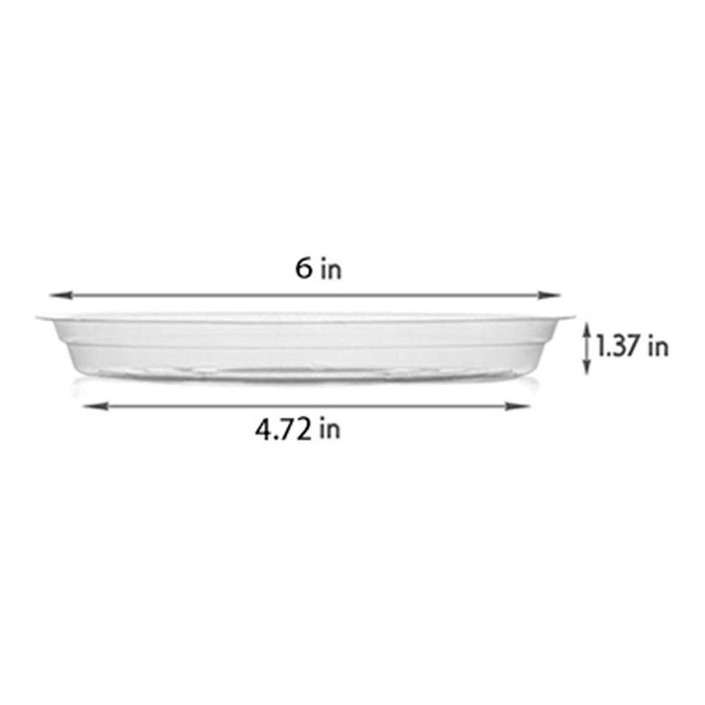 Saucer 5 Pack Tray,Plastic Saucers Drip Trays,Excellent for indoor e outdoor Flower Pots