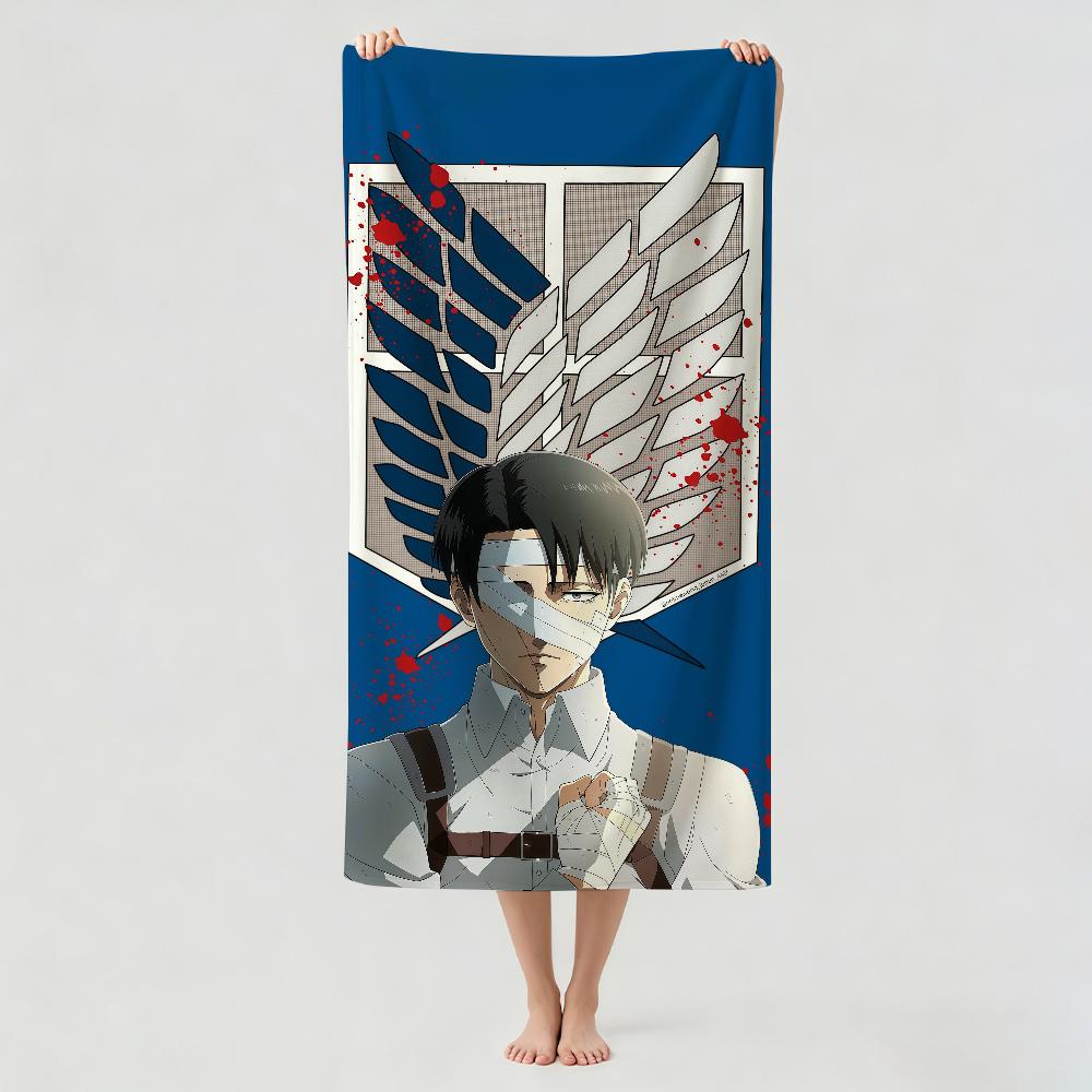 Adventure Anime A-Attack On A-Anime T-Titans Towel Drying Bath Towel Applicable To Light Swimming Camping Yoga Beach Out