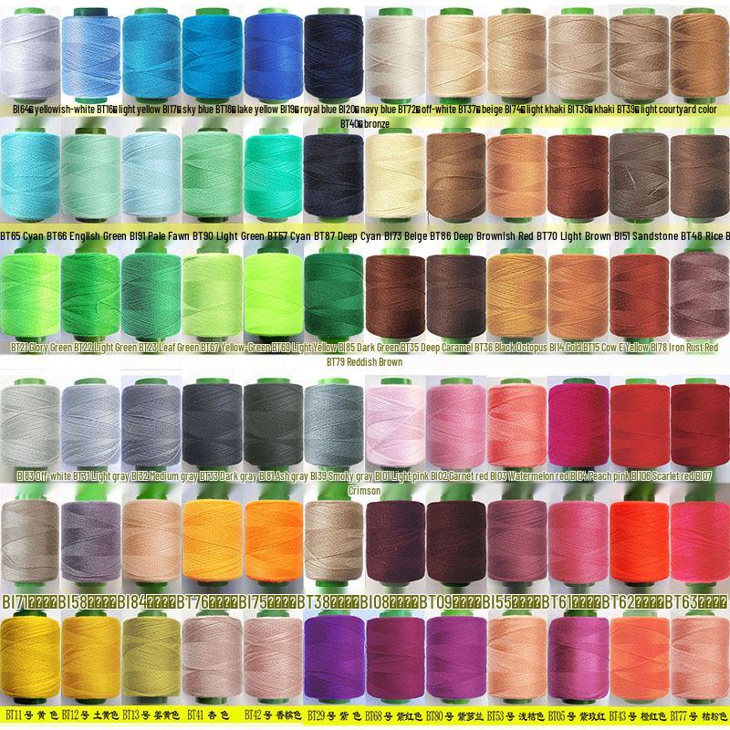 Pagoda Sewing Thread Set: Camel, Light Beige, Dark Gray, Black Coffee Small Rolls for Hand and Machine Mending.