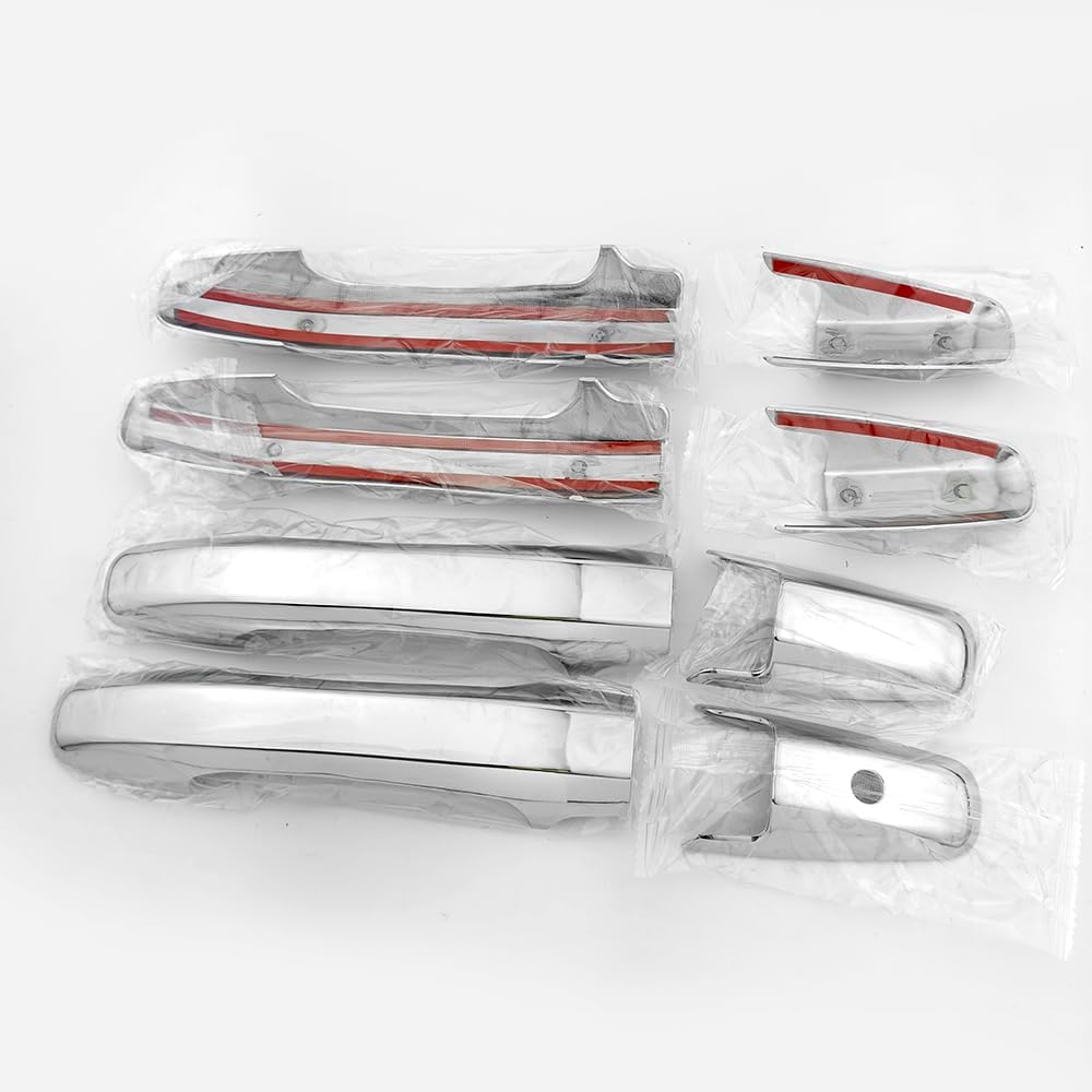Compatible for Honda Civic 2006 2007 2008 2009 2010 2011 Exterior Door Handle Cover and Door Bowl Covers Scratch Protector Decor (Chrome Color)