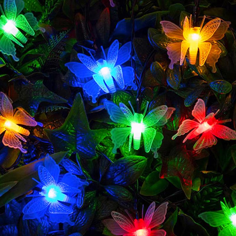 Cherry Blossom Waterproof Solar String Lights for Outdoor Garden and Balcony Décor