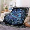 Dark Romance Butterfly Roses Blanket Sofa Blanket Camping Trip Bedroom Outdoor Plush Blanket Digital Printing