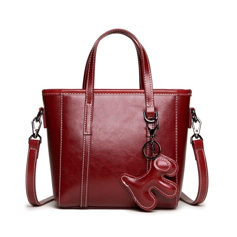 Leather Soft Leather Women'S Bag Trendy Large Capacity Cowhide Portable Women'S Shoulder Messenger Bag