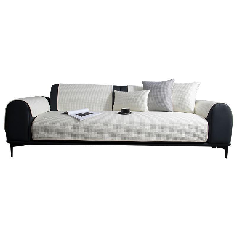 Summer Mat Sofa Cushion, Summer Seat Cushion, White Simple Sofa Cover Cover, Ice Silk Non-Slip Sofa Seat Cushion