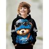 Ropa Infantil Niños Sudaderas con Capucha Manga Larga Oso Genial Estampado Ropa de Primavera Otoño para Niños Moda Exterior Ropa para Niñas Sudaderas