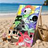 Colorful Cartoon Dandy Beach Towel, Super Soft Microfiber, Perfect Gift for Her/Him, Birthday, for Pool, Beach, Travel, Decor Beach Party