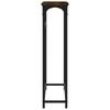Console Table Smoked Oak 75 x 19.5 x 75 cm Wood Based Panel