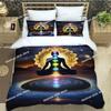 3D Chakra Bedding Set Printed single Comforter Quilt Bed Cover Duvet Cover Pillow Case 3 Pieces Sets Kids Adult Size Linen Sheet