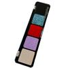 Gothic Style Black and Red Five-color Eyeshadow Palette Pearl Burst Flash Cool Dark System Cos Smoky Gray and Blue Eyeshadow Palette
