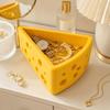 Cheese Shaped Desktop Ornaments Triangle Jewelry Holder INS Storage Box  Desk Decor