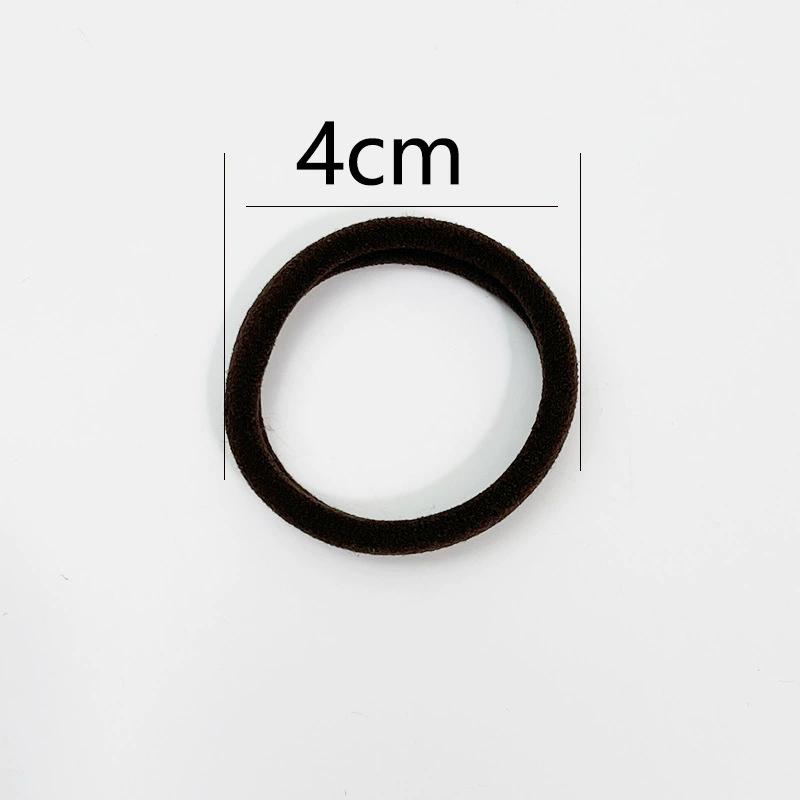 30 Pcs/Lot High Elastic Hair Rubber Bands For Women Black Hair Ties Girls 4cm Hair Rope White Hairbands Ponytail Holder Headband