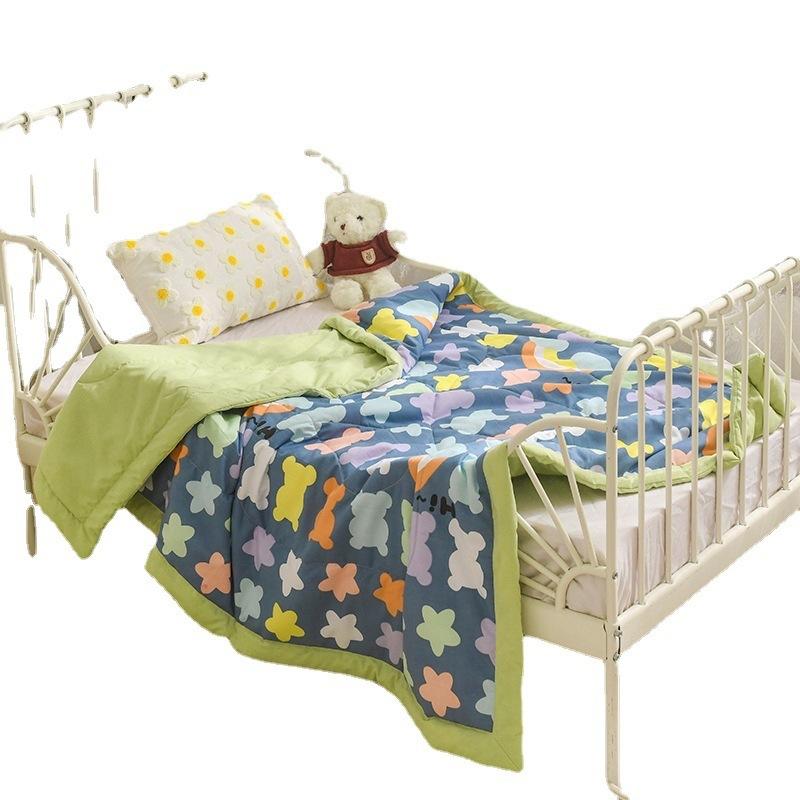 Soft Children's Washed Cotton Summer Quilt Baby Kindergarten Summer Single Lunch Break Blanket