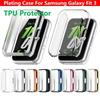 Plating Case For Samsung Galaxy Fit 3 Samrt Watch Full Coverage Screen Protector TPU Protective Cover For Samsung Galaxy Fit 3