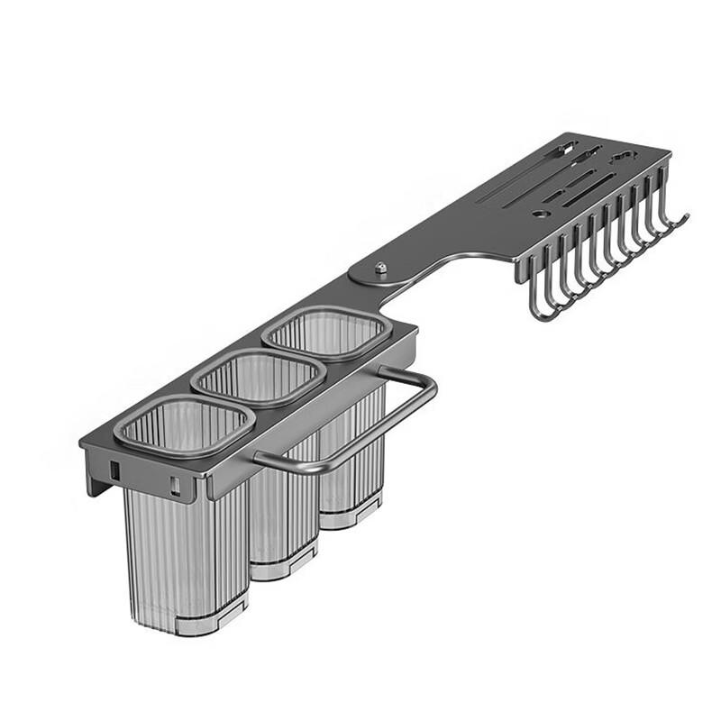 Foldable Wall-Mounted Kitchen Organizer Rack