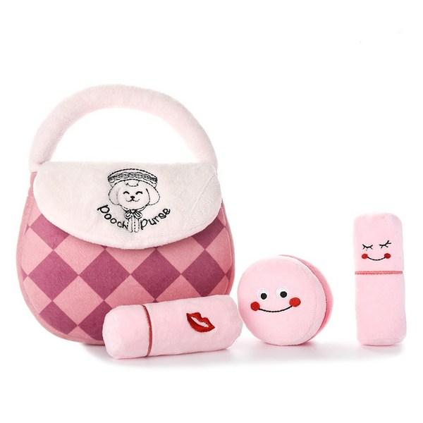 

Сумка Hugs Smart Dog Woof, игрушка для носа, писк, шелест, розовый + белый, 1 шт.