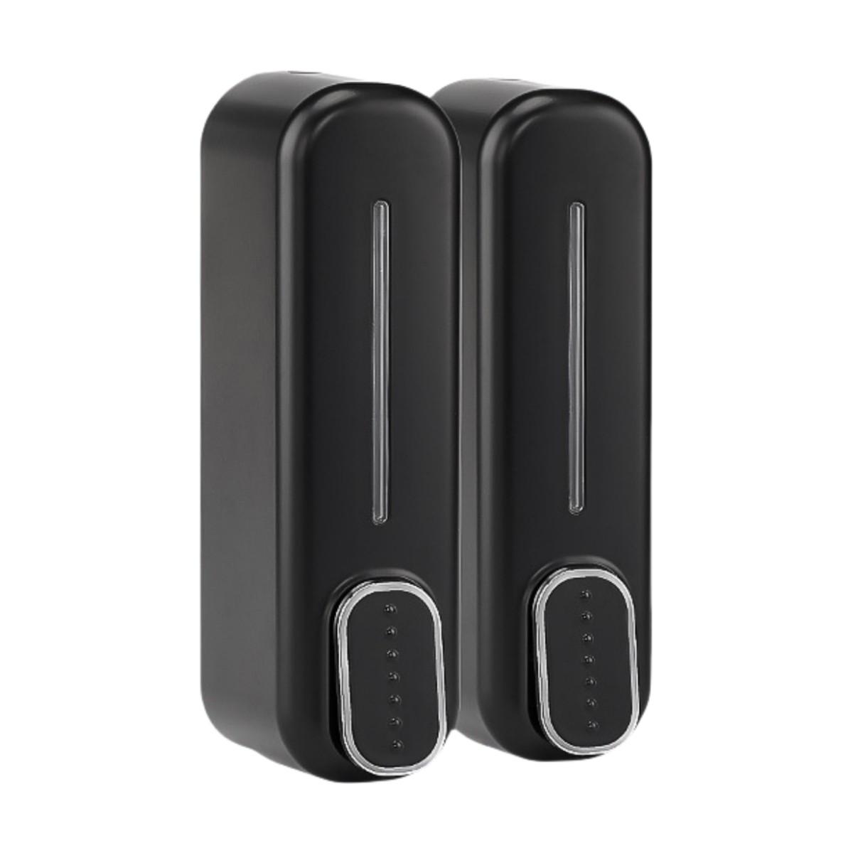 

350 мл Внутрішні Пляшки Настінний Диспенсер Диспенсер для Мила чорний