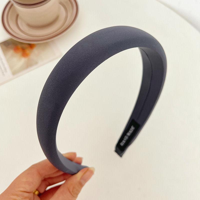 

Повязка на голову, заколка для волос, модная женская резинка для волос, аксессуар для волос, однотонный цвет 17*13cm