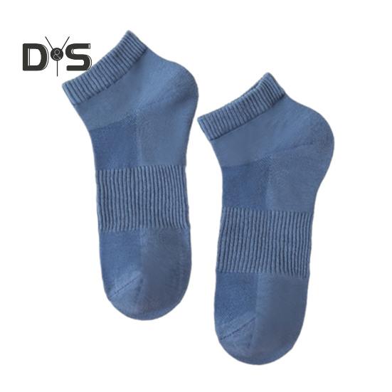 

Носки-невидимки для мужчин, повседневные короткие носки до щиколотки, дышащие, впитывающие пот хлопковые носки-лодочки для весны и лета синий