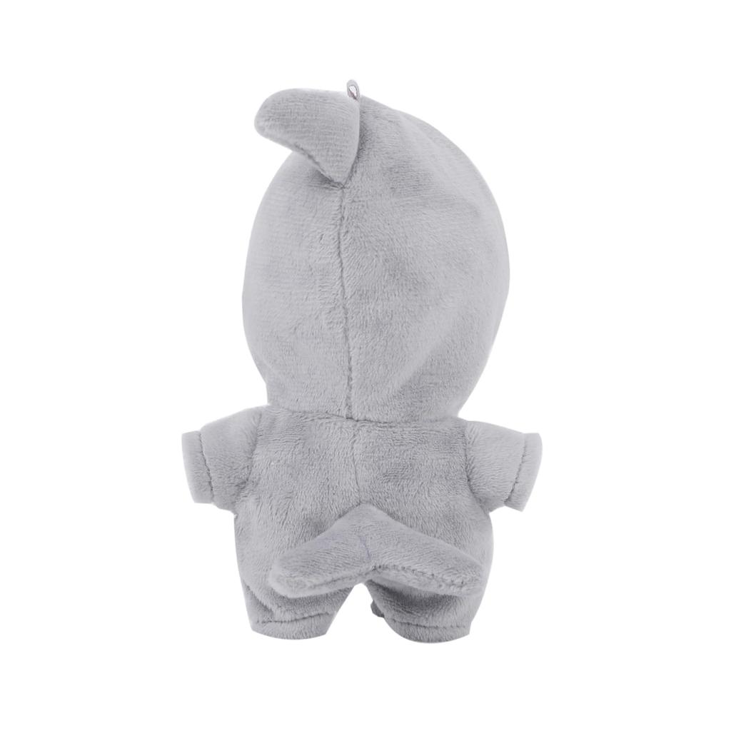 Pureseek Plush Clothes, 10cm Shark Monster Jumpsuit Coverall, Dress-Up Cotton Doll Accessories (Shark) [Parallel Import]