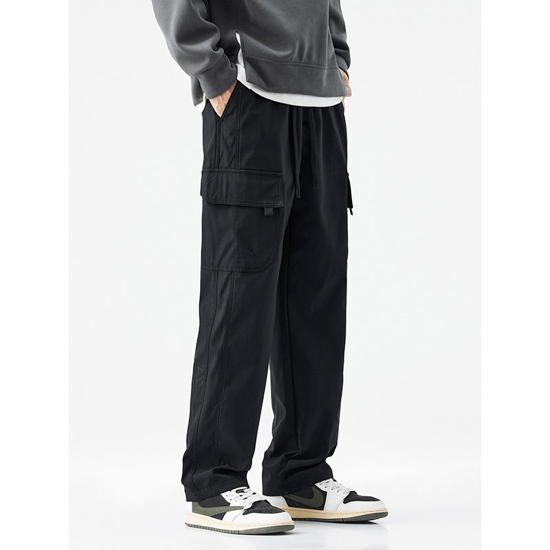 Minger | Spring and Summer New Loose Wide Leg Overalls Men's American Trend Brand Fashion Straight Casual Pants