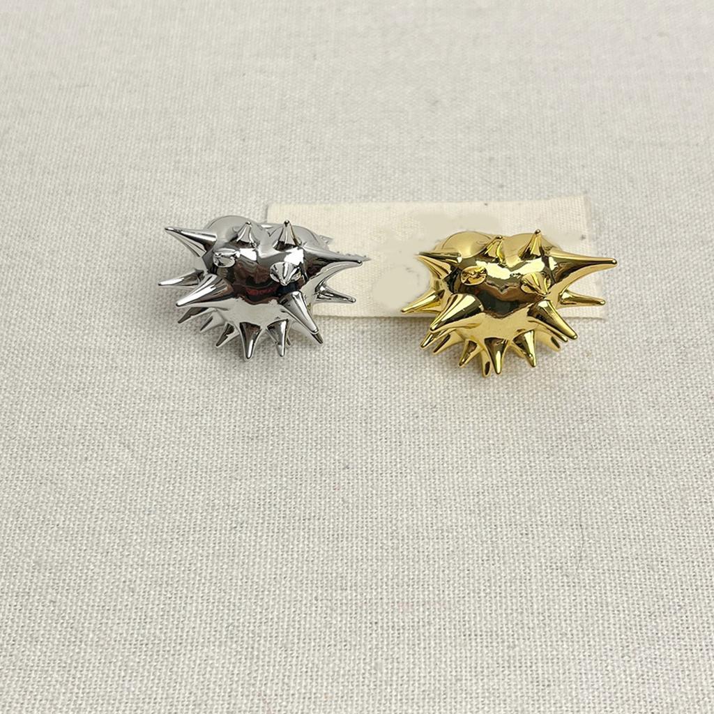 Unique Sea Urchin Spikes Ring Gold/Silver Alloy Ring Finger Jewelry Daily Wear Fashion Accessories for Women Girls
