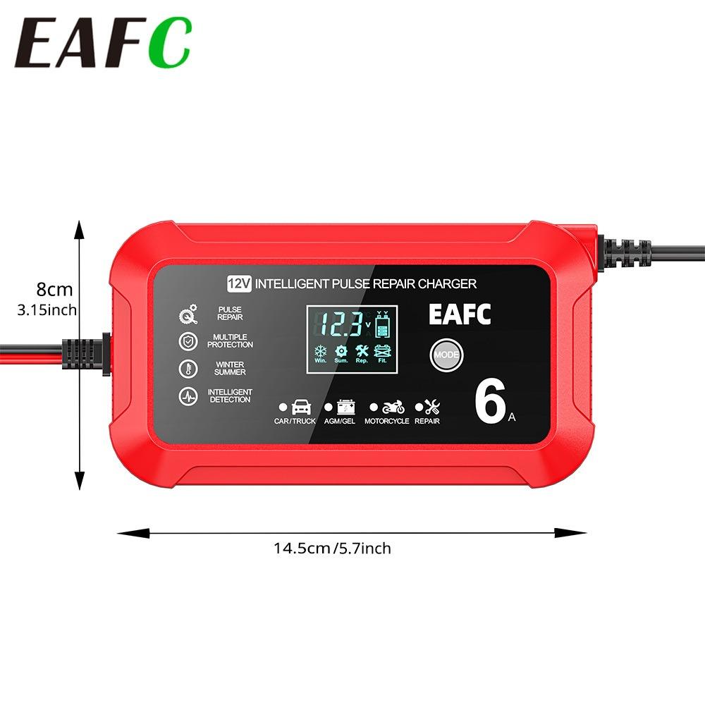 12V Puls-Reparatur-Ladegerät AGM Deep Cycle GEL Blei-Säure-Batterieladegerät, Autobatterieladegerät, Tragbares Autobatterieladegerät