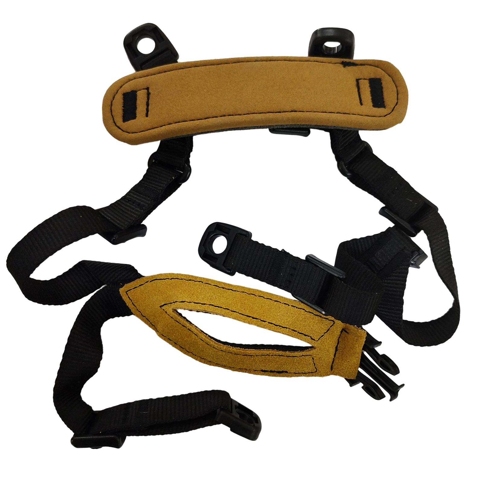 

Chin Strap W/ Bolts and Screws 4 Points Adjustable X-Nape Helmet Suspensor System Retention for Fast Mich Hunting Shooting Accs Black 02