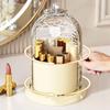 360° Rotating Makeup Brush Holder with Lid Desktop Makeup Organizer Cosmetic Storage Box Lipstick Eyebrow Storage Container Box