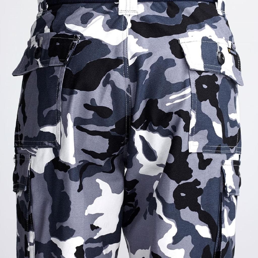 Pants Camouflage Green Camouflage Black and White 4441 Series Bottoms Work Clothes Tobi Clothing W95cm Camouflage Green [Toraichi]