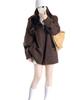 2026 Plus Size Women's Autumn Hooded Knit Sweater: Casual Long Sleeve, Loose Fit, Slimming Zipper Top