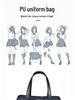 Bolso de Hombro Tipo Maletín PU de Uniforme Escolar Japonés - Unisex