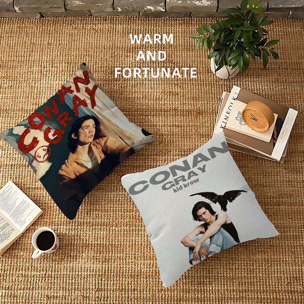 Singer C-Conan Gray Personalized Picture Text Home Decorative Pillows Household Gifts 45X45Cm