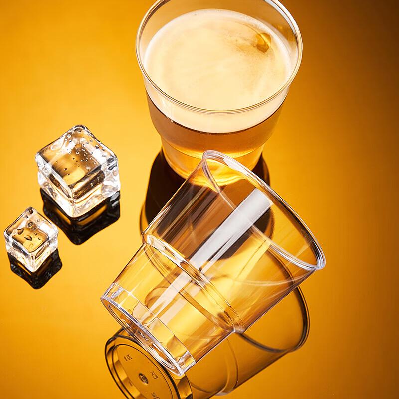 Jinwuyuan 150ML Disposable Hard Plastic Stepped Cups (60 Count)