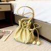 Large-capacity Single-shoulder Crossbody Bucket Bag, Trendy and Simple Design