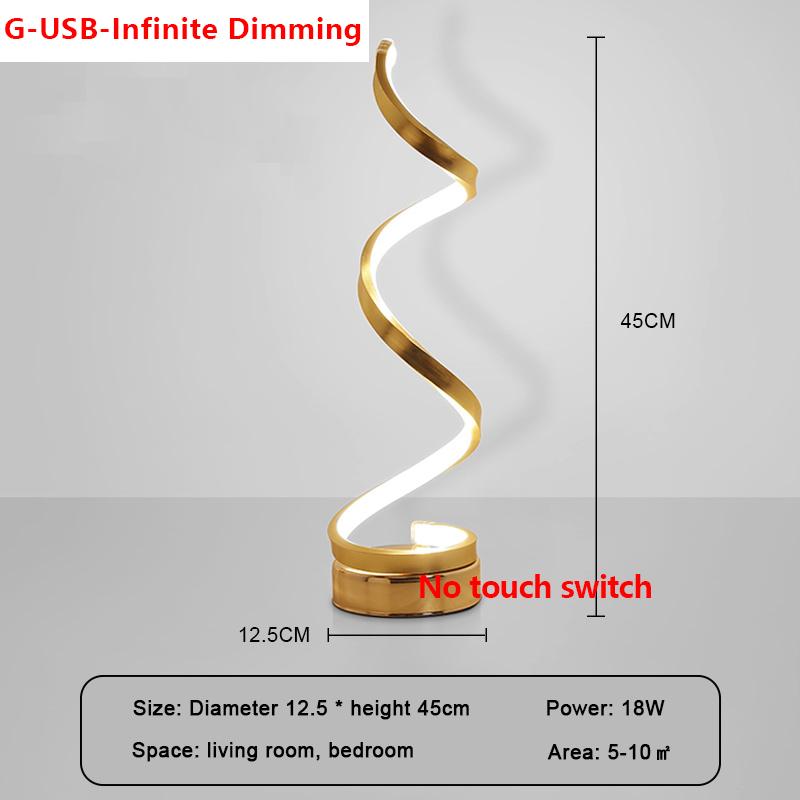 LED Table Lamp USB Plug Eye Protect Desktop Decor Lights For Living Room Bedroom Bedside Study Black/white dedsk Decor Lighting