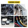 VEVOR 71550 Portable Manual Hydraulic Pipe Press Hose Crimping Tool and Repaire Crimper Tools Manually Operated A/C Hose Crimper Tool Kit Durable