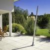 Mast Pole Base Screwed To Concrete Mounting Anchor Foot 120x120
